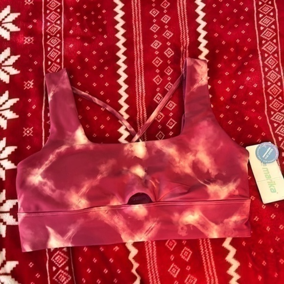 Marika Other - NWT Marika Women’s Pink Sports Bra With Removable Pads, Size Large.